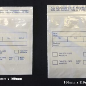 plastic resealable medical bags manufactured by peak pak in Cape Town and Johannesburg South Africa for medical use